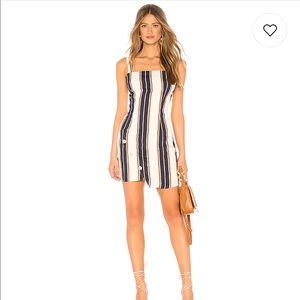 About Us button dress. NWOT